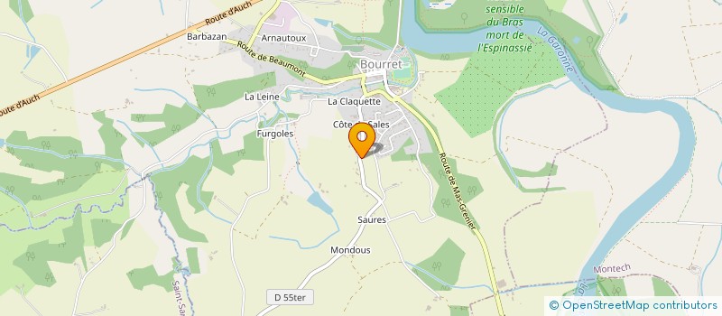 localisation de l'entreprise MONSIEUR FREDERIC BOUE  BOURRET