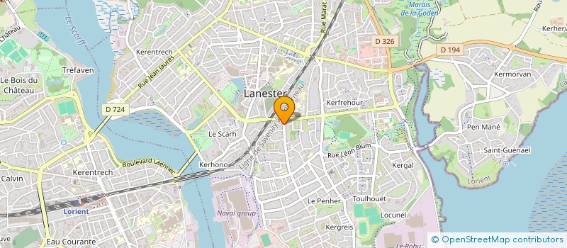 localisation de l'entreprise MONSIEUR FREDERIC BOUEDO  LANESTER