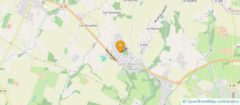 localisation de l'entreprise MONSIEUR FREDERIC BOUILLOT à LES MONTS D'ANDAINE