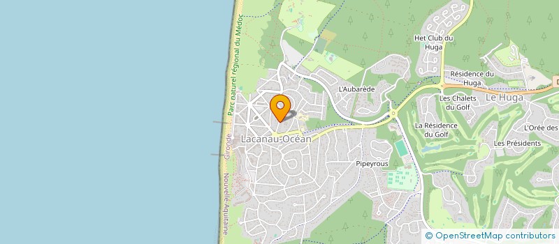 localisation de l'entreprise MONSIEUR FREDERIC BOUISSET  LACANAU
