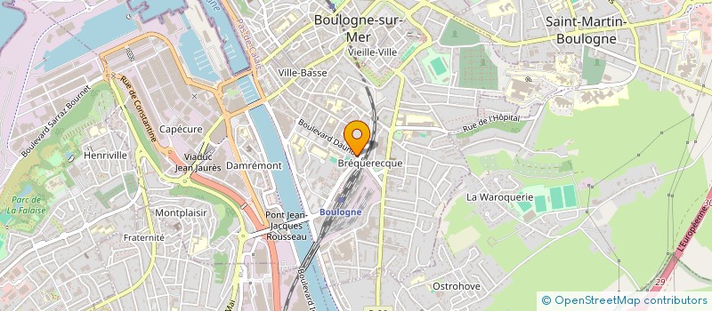 localisation de l'entreprise MONSIEUR FREDERIC BOULANGER à BOULOGNE-SUR-MER