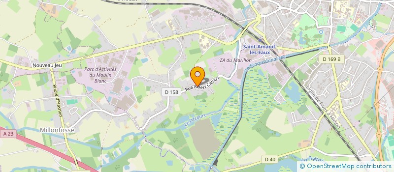 localisation de l'entreprise MONSIEUR FREDERIC BOULANGER  SAINT-AMAND-LES-EAUX