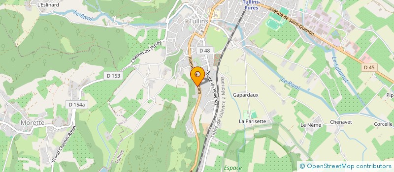 localisation de l'entreprise MONSIEUR FREDERIC BOULAUD  TULLINS