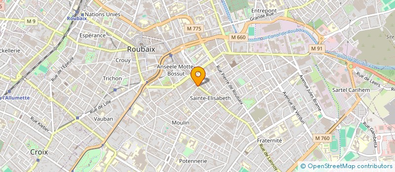 localisation de l'entreprise MONSIEUR FREDERIC BOULY à ROUBAIX