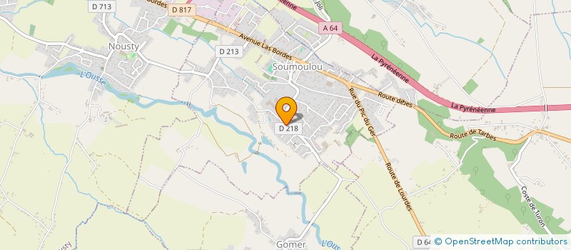 localisation de l'entreprise MONSIEUR FREDERIC BOUQUET  SOUMOULOU