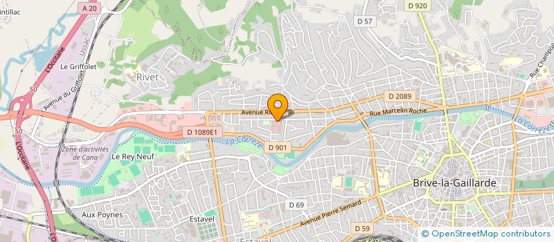 localisation de l'entreprise MONSIEUR FREDERIC BOURDARIAS  BRIVE-LA-GAILLARDE