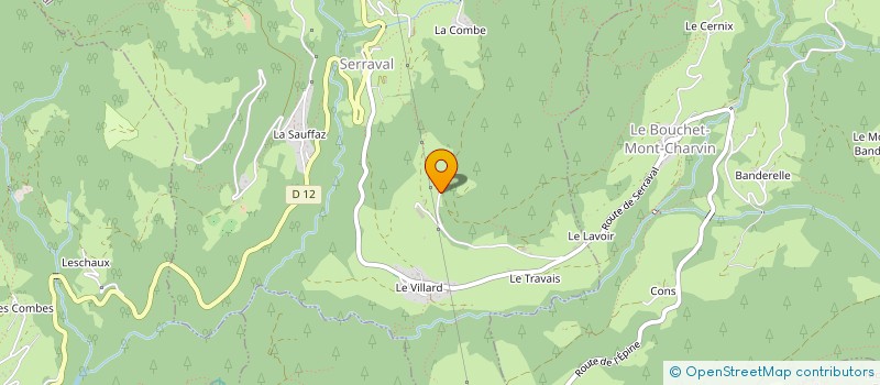 localisation de l'entreprise MONSIEUR FREDERIC BOURDAT  SERRAVAL