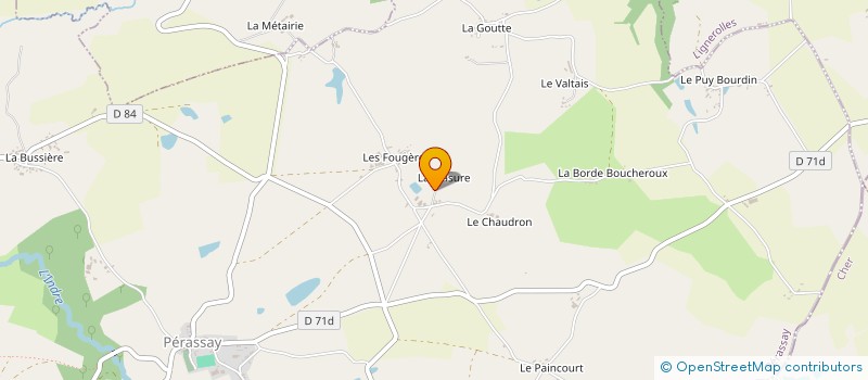 localisation de l'entreprise MONSIEUR FREDERIC BOURDEAU à PERASSAY