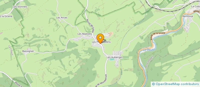 localisation de l'entreprise MONSIEUR FREDERIC BOURDIN  MONTBENOIT