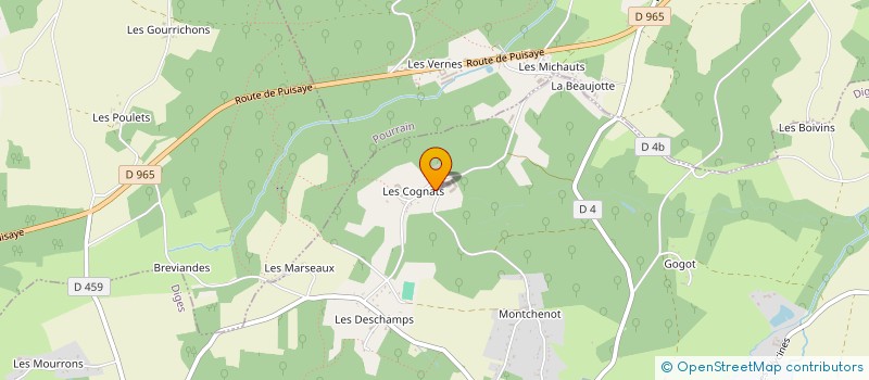 localisation de l'entreprise MONSIEUR FREDERIC BOURGEOIS à DIGES