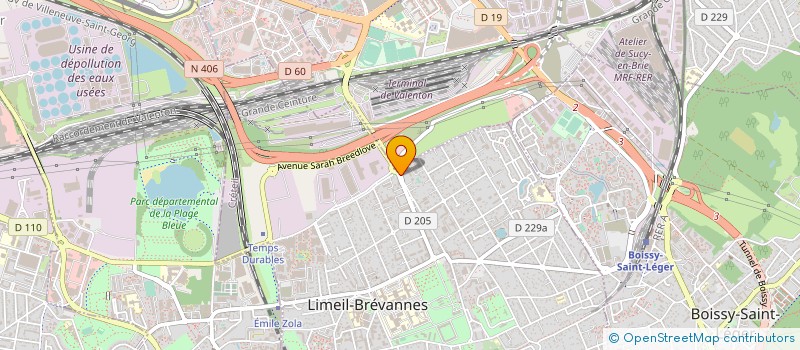 localisation de l'entreprise MONSIEUR FREDERIC BOURGEOIS  LIMEIL-BREVANNES