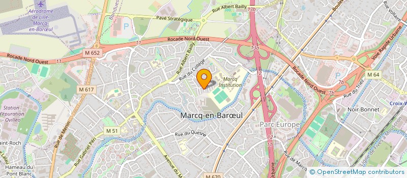 localisation de l'entreprise MONSIEUR FREDERIC BOURLET à MARCQ-EN-BARŒUL