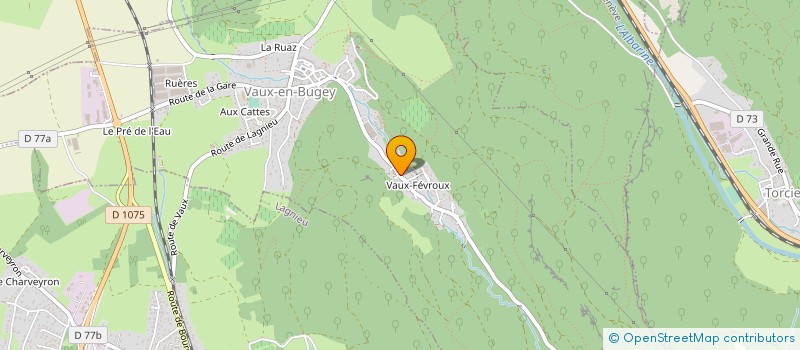 localisation de l'entreprise MONSIEUR FREDERIC BOURLEZ  VAUX-EN-BUGEY