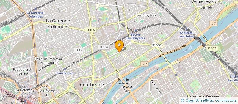 localisation de l'entreprise MONSIEUR FREDERIC BOURQUIN à COURBEVOIE