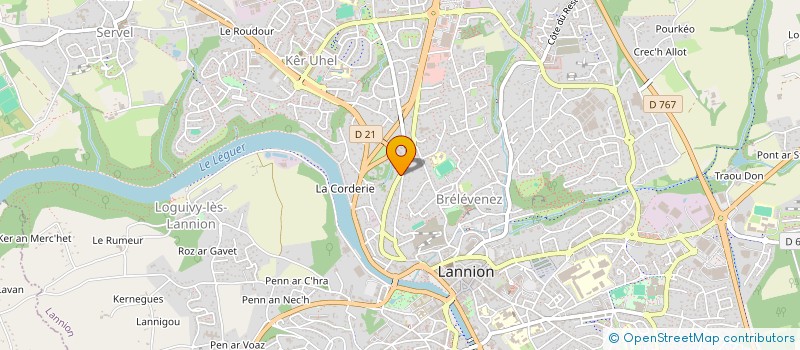 localisation de l'entreprise MONSIEUR FREDERIC BOURRIGAULT  LANNION