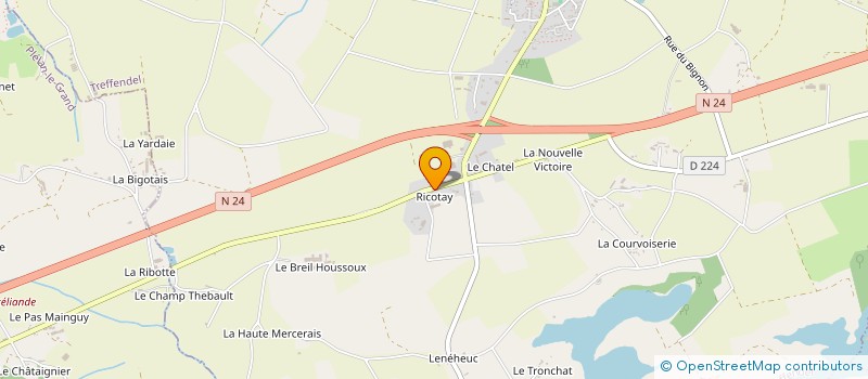 localisation de l'entreprise MONSIEUR FREDERIC BOUTEFROY  TREFFENDEL