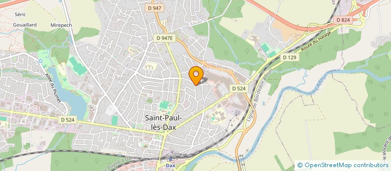 localisation de l'entreprise MONSIEUR FREDERIC BOUTGES à SAINT-PAUL-LES-DAX