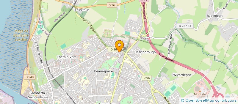 localisation de l'entreprise MONSIEUR FREDERIC BOUTOILLE à BOULOGNE-SUR-MER