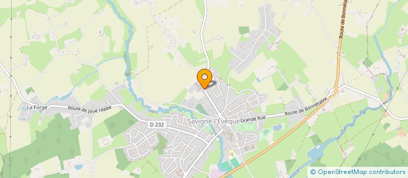 localisation de l'entreprise MONSIEUR FREDERIC BOUTTIER  SAVIGNE L'EVEQUE