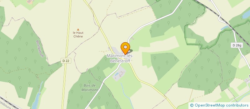 localisation de l'entreprise MONSIEUR FREDERIC BOUVIER à MARIMONT-LES-BENESTROFF