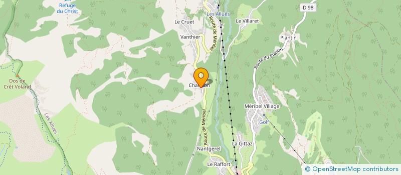 localisation de l'entreprise MONSIEUR FREDERIC BOUVIER  LES ALLUES