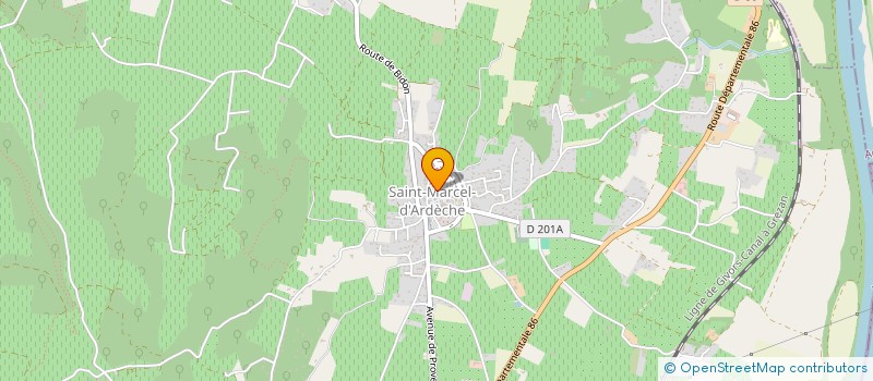 localisation de l'entreprise MONSIEUR FREDERIC BOUZOLS  SAINT-MARCEL-D'ARDECHE