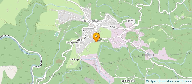 localisation de l'entreprise MONSIEUR FREDERIC BOYER  LACROUZETTE