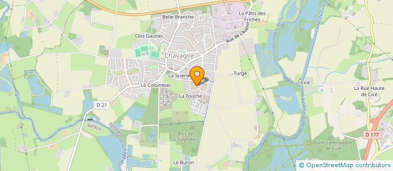 localisation de l'entreprise MONSIEUR FREDERIC BRASSET  CHAVAGNE