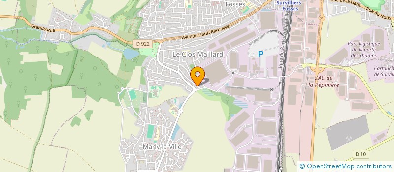 localisation de l'entreprise MONSIEUR FREDERIC BREDILLET  MARLY-LA-VILLE