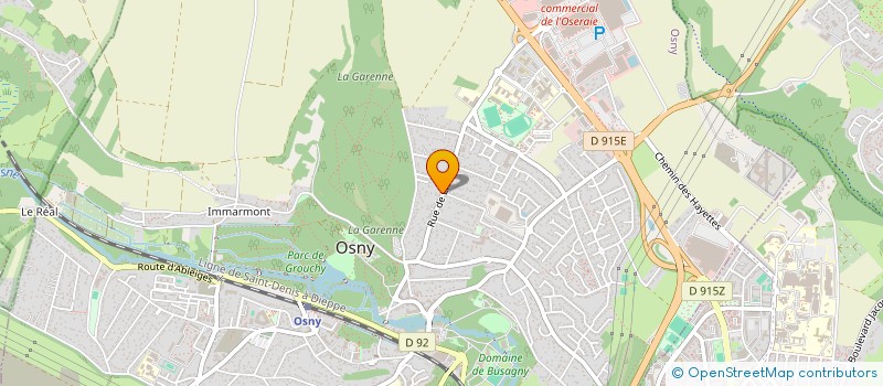 localisation de l'entreprise MONSIEUR FREDERIC BRENIERE  OSNY