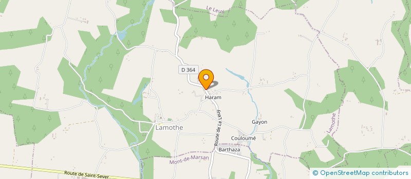 localisation de l'entreprise MONSIEUR FREDERIC BRETHES  LAMOTHE