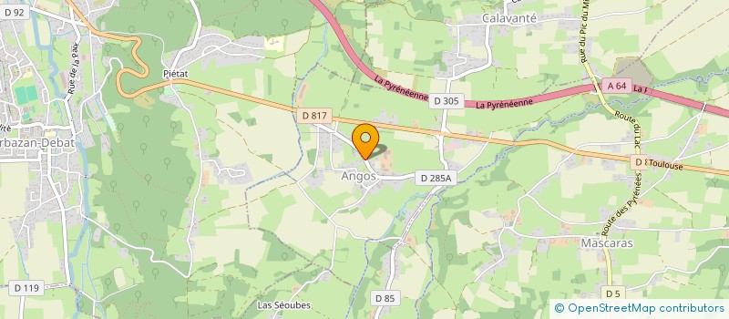 localisation de l'entreprise MONSIEUR FREDERIC BRETON  LESPOUEY