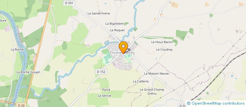 localisation de l'entreprise MONSIEUR FREDERIC BRETONNIERE  FROMENTIERES