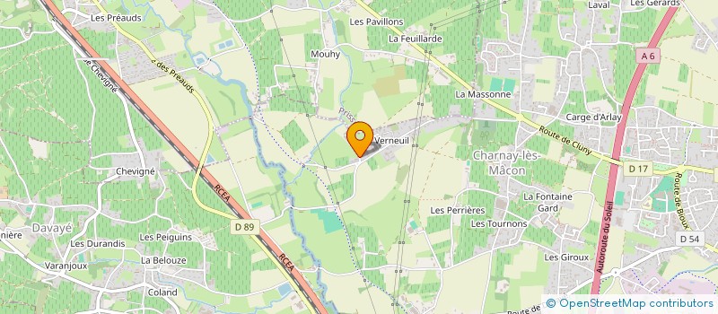 localisation de l'entreprise MONSIEUR FREDERIC BREUIL à CHARNAY-LES-MACON