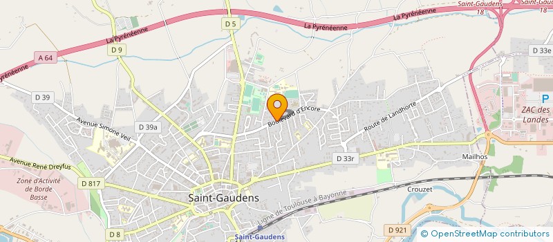 localisation de l'entreprise MONSIEUR FREDERIC BRIAN à SAINT-GAUDENS