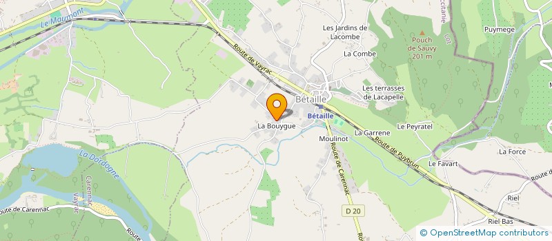 localisation de l'entreprise MONSIEUR FREDERIC BRIAT à BETAILLE