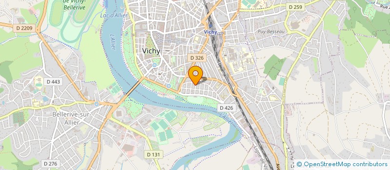 localisation de l'entreprise MONSIEUR FREDERIC BRIAT à VICHY