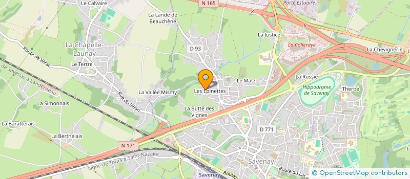 localisation de l'entreprise MONSIEUR FREDERIC BRINETTE  SAVENAY