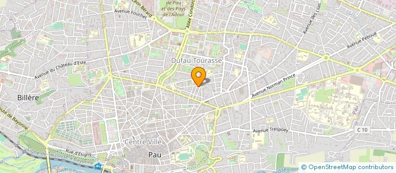 localisation de l'entreprise MONSIEUR FREDERIC BRISSON à PAU