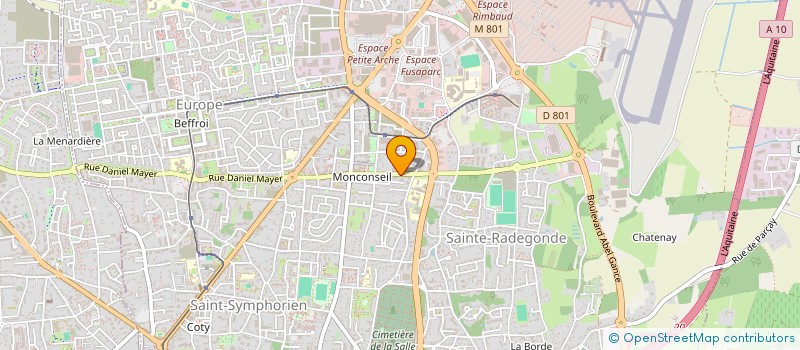 localisation de l'entreprise MONSIEUR FREDERIC BROCHARD  TOURS