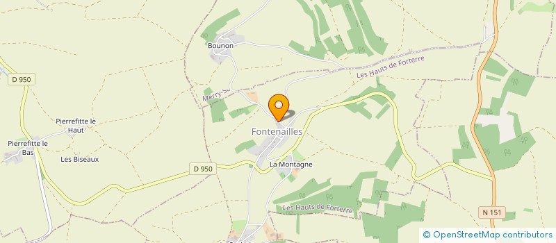 localisation de l'entreprise MONSIEUR FREDERIC BROCHARD  LES HAUTS DE FORTERRE