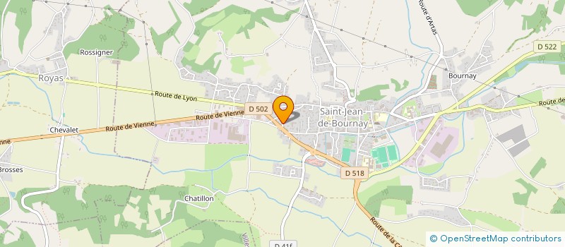 localisation de l'entreprise MONSIEUR FREDERIC BRON  SAINT-JEAN-DE-BOURNAY