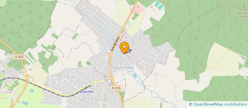 localisation de l'entreprise MONSIEUR FREDERIC BROQUIN  CHAUMONTEL