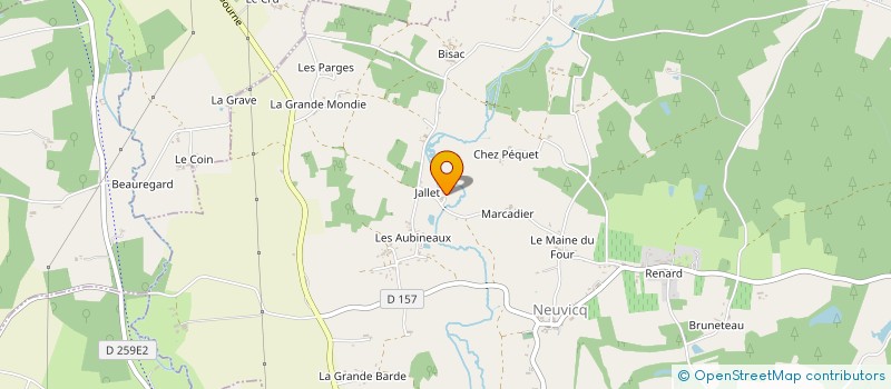 localisation de l'entreprise MONSIEUR FREDERIC BROSSE  NEUVICQ