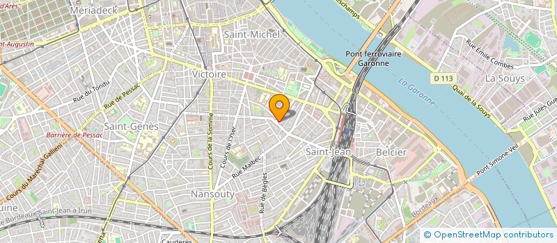 localisation de l'entreprise MONSIEUR FREDERIC BROTTEAUX à BORDEAUX