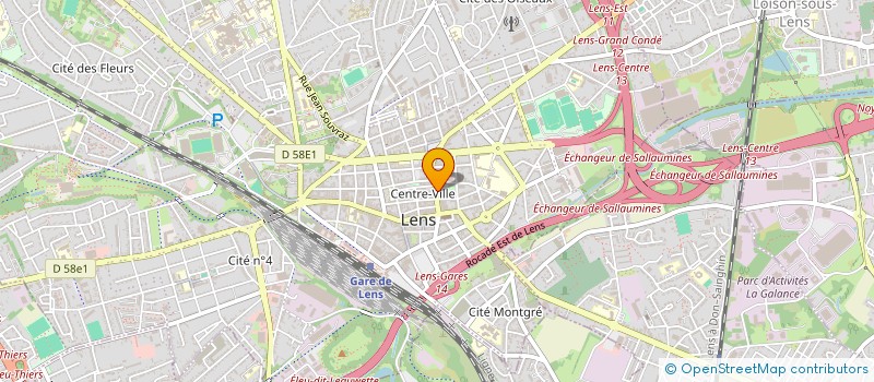 localisation de l'entreprise MONSIEUR FREDERIC BROUCKE  LENS