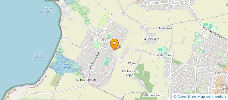 localisation de l'entreprise MONSIEUR FREDERIC BROUSSARD  L HOUMEAU