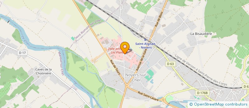 localisation de l'entreprise MONSIEUR FREDERIC BRUCKERT  NOYERS-SUR-CHER