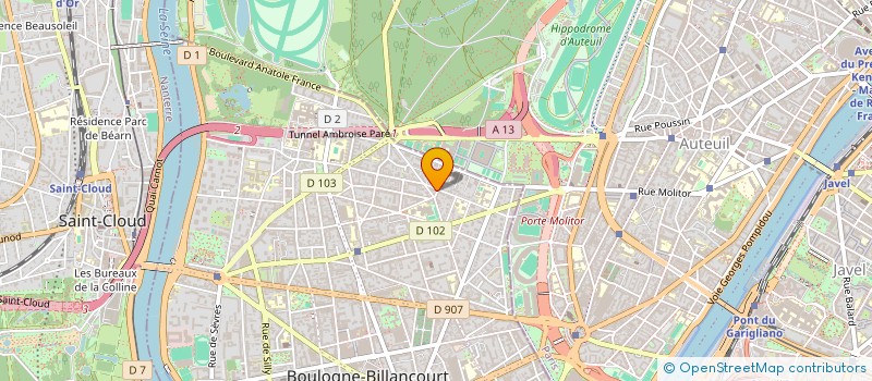 localisation de l'entreprise MONSIEUR FREDERIC BRUN à BOULOGNE-BILLANCOURT