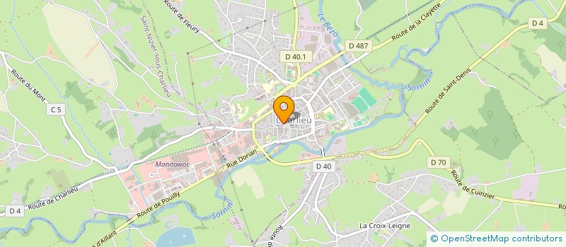 localisation de l'entreprise MONSIEUR FREDERIC BRUN  CHARLIEU